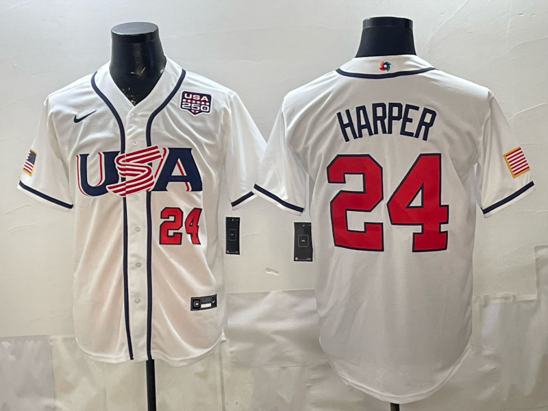 Men 2026 World cup white MLB Nike jersey 0061
